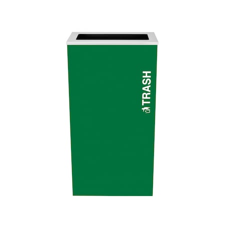 Ex-Cell Kaiser 17-Gal. Indoor Receptacle - TRASH decal, Green RC-KD17-T EGX
